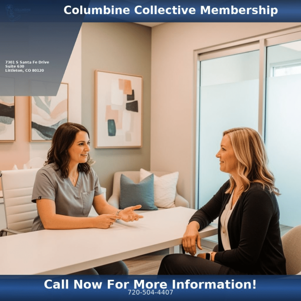 Columbine Aesthetics medspa membership consultation in Littleton CO — Columbine Collective Aesthetic Dollars overview