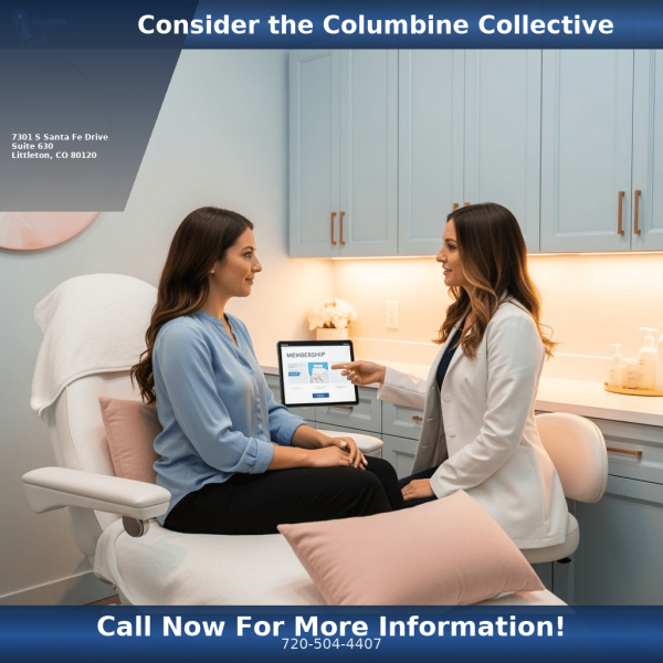 Medspa monthly membership consultation at Columbine Aesthetics Littleton CO